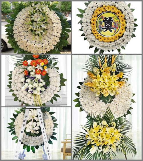 湖北黄石市阳新县浮屠镇长港村花圈速递